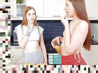 Dina A &amp; Jessica A in Lesbo Games For Breakfast - Beauty-Angels