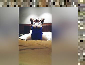 Bbw Chubby - Slide Clips Of India Bhabhi In Blue Lingerie Showing Boobs Big Ass