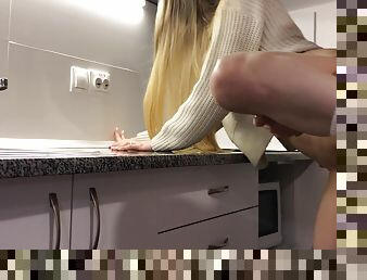 Instead Of Dinner You Will Have My Wet Pussy. Fuck Me Rather Right In The Kitchen!