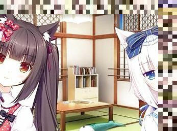 Nekopara vol 0 -Taking a bath with catgirls and kitsunes part 2