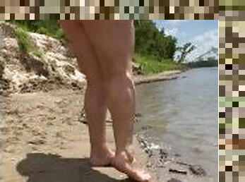 Playing Naughty at the River Sandbars!