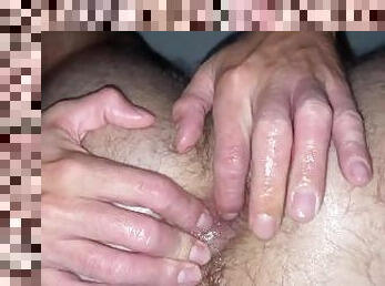 Fingering my Virgin hairy anal