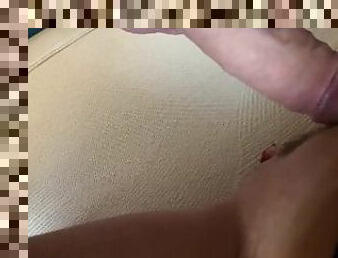 The Pleasure of Releasing Cum Inside Young Pussy  POV  Creampie