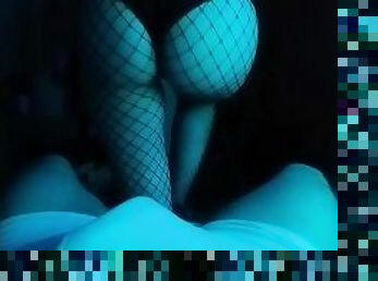Dry humping in my fishnets