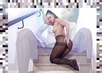 Melisa Mendini Black Pantyhose