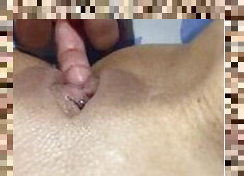My girlfriend plays with my pussy, puts a finger in me and licks it