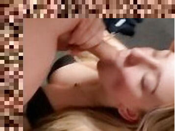 Collage girl sucking dick