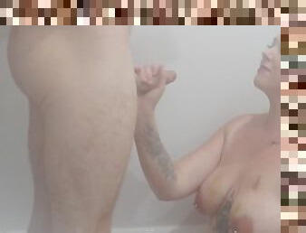 Smoking bbw milf gets used as a toilet (piss whore) as the camera lens steams up