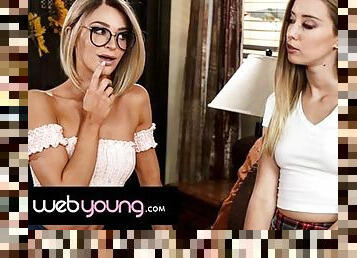 Hot Sorority Besties Emma Hix And Haley Reed Experience Lesbian Sex For The First Time