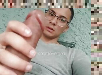 Student Doesn't Do Homework and Masturbates His Big Cock!