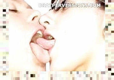 Lesbian Filthy Kisses #BratPerversions