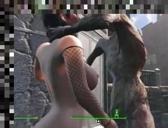 Erect Zombie Cock gets Juicy Ass Fuck from Porn Star Adventurer  Fallout 4 AAF Mods Animation Sex