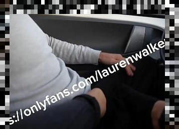 This FOOTJOB in my car will drive you crazy Vol.2 (full version on OF) - Lauren Walker