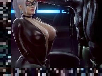 3D / Blender ???? Black Cat X Venom Blowjob  60 FPS ????