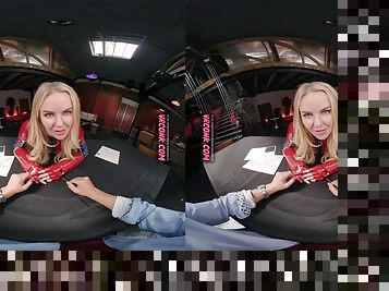 VR Conk Captain Marvel Cosplay Blonde MILF Parody VR Porn