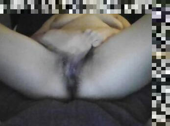 Rubbing my Hairy Pussy and Squirting 85