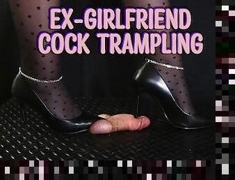 Ex-Girlfriend Cock Trampling in Black Stiletto Heels, Crush, Ballbusting, CBT