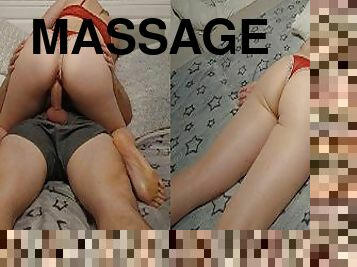 HOT homemade Massage, trying new toys and fuck