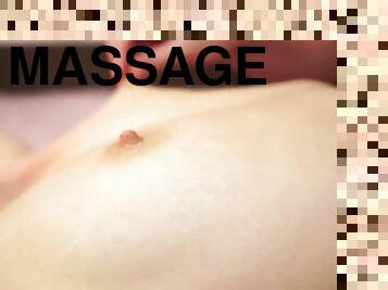 Close up tits massage