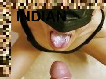 Indian Hot Teen  Blowjob  Cum in Mouth  Hard Fuck  Hindi Audio