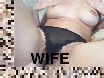 Wife vs stranger in webcam, show boobs