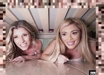 Cory Chase and Vivianne DeSilvain in Fucking Step Mom and Step Aunt Stuck under the Bed
