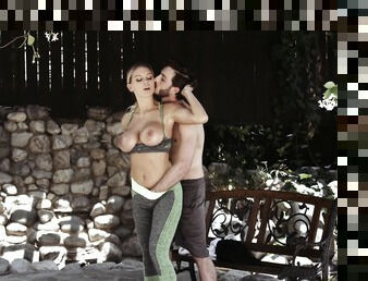 Crazy fucking in outdoors with fit mature mommy Kenzie Taylor
