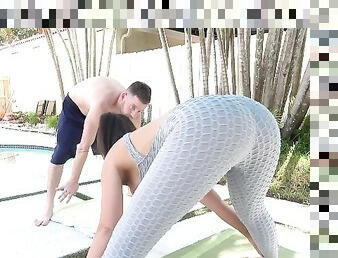 Slutty Milf Yoga Instructor Schools Tardy Student