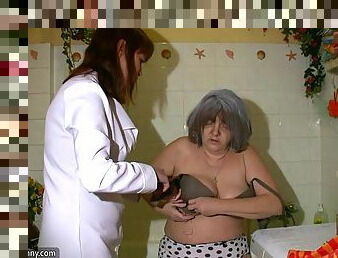 Sexy nurse shower granny, Granny with grandpa have sex